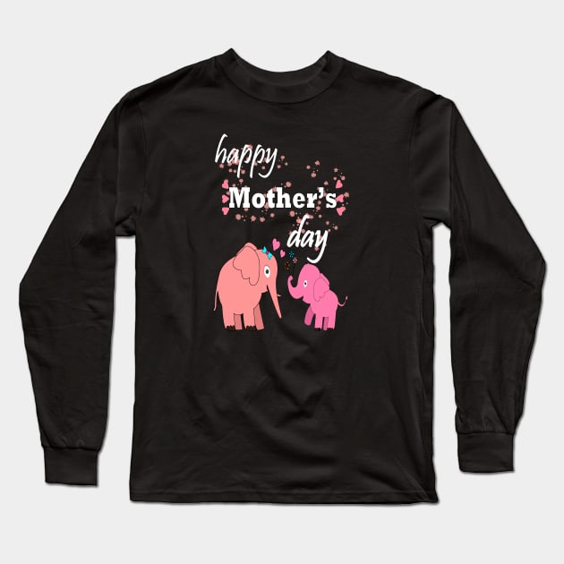 happy mothers day Long Sleeve T-Shirt by bratshirt